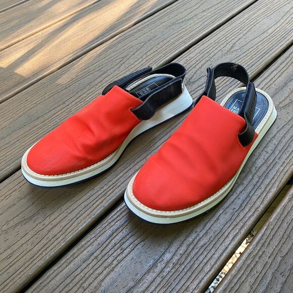 Marithe Francois Girbaud Sling Back Mule‎ Shoe Women's EU 39 Color Red - Picture 8 of 8